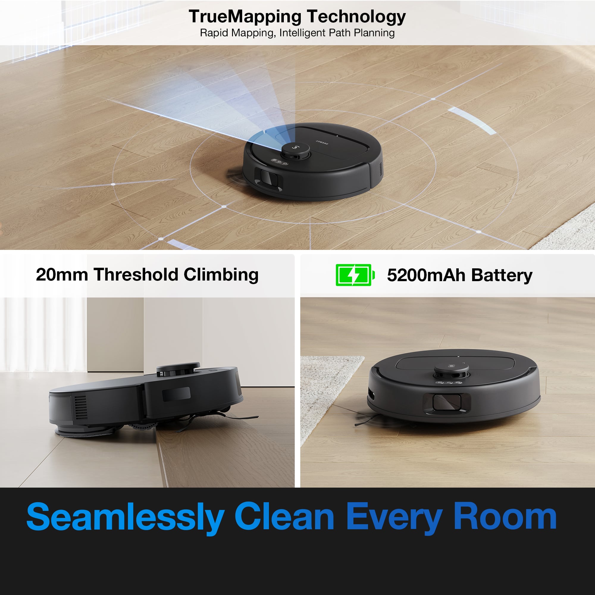 ECOVACS Robotics DEEBOT N20e Plus Robot Vacuum & Mop, 10,000Pa