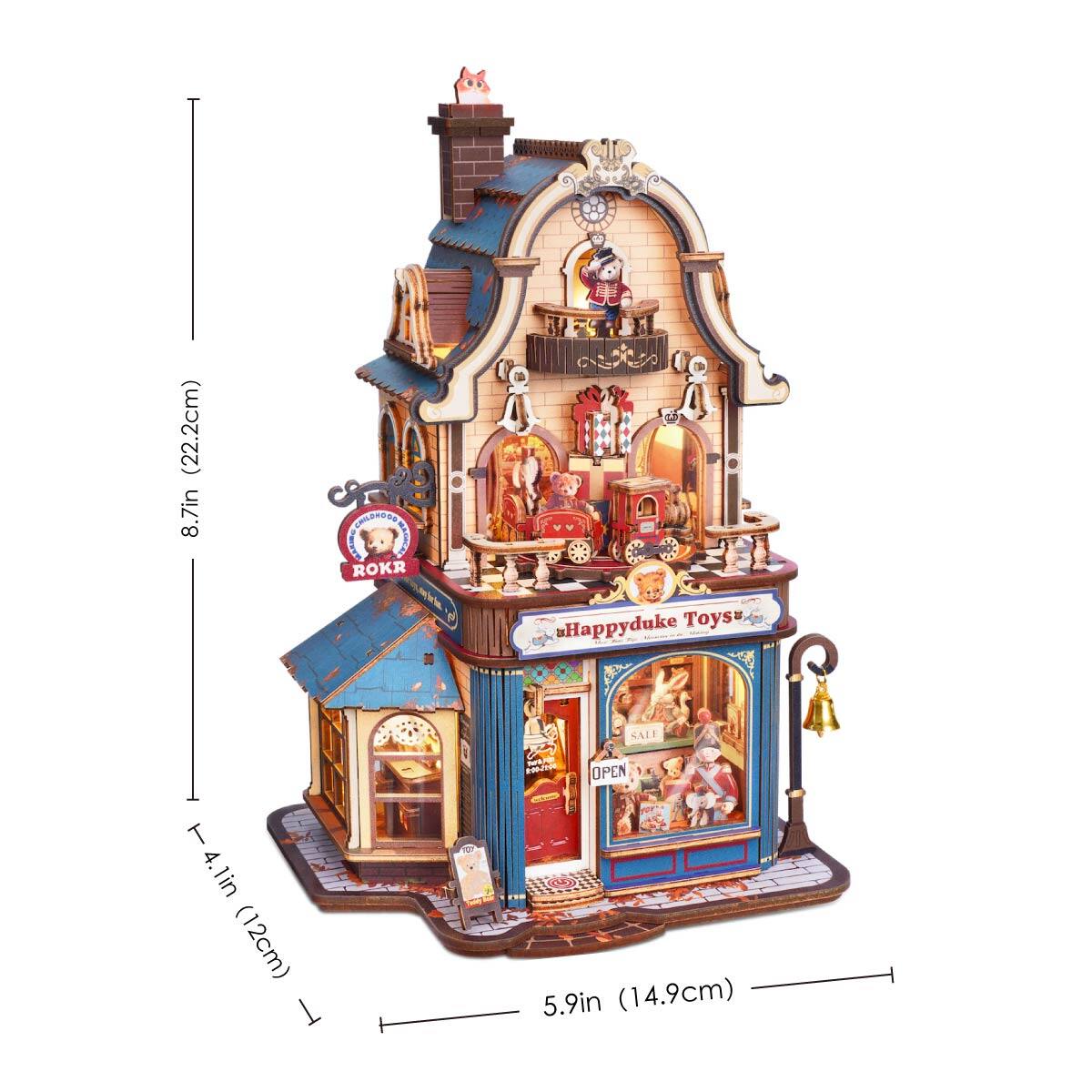 (22.2cm) 8.7in  
ROKR  
Happyduke Toys*  
T 4.1in (12cm)  
SALE 8:00~22:00  
Tura.Piz OPEN 5.9in (14.9cm)