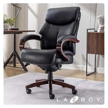 La Z Boy Bradley Bonded Leather Executive Chair, (46089 CC) Black La Z Boy Bradley Bonded Leather Executive Chair, (46089 CC) Black