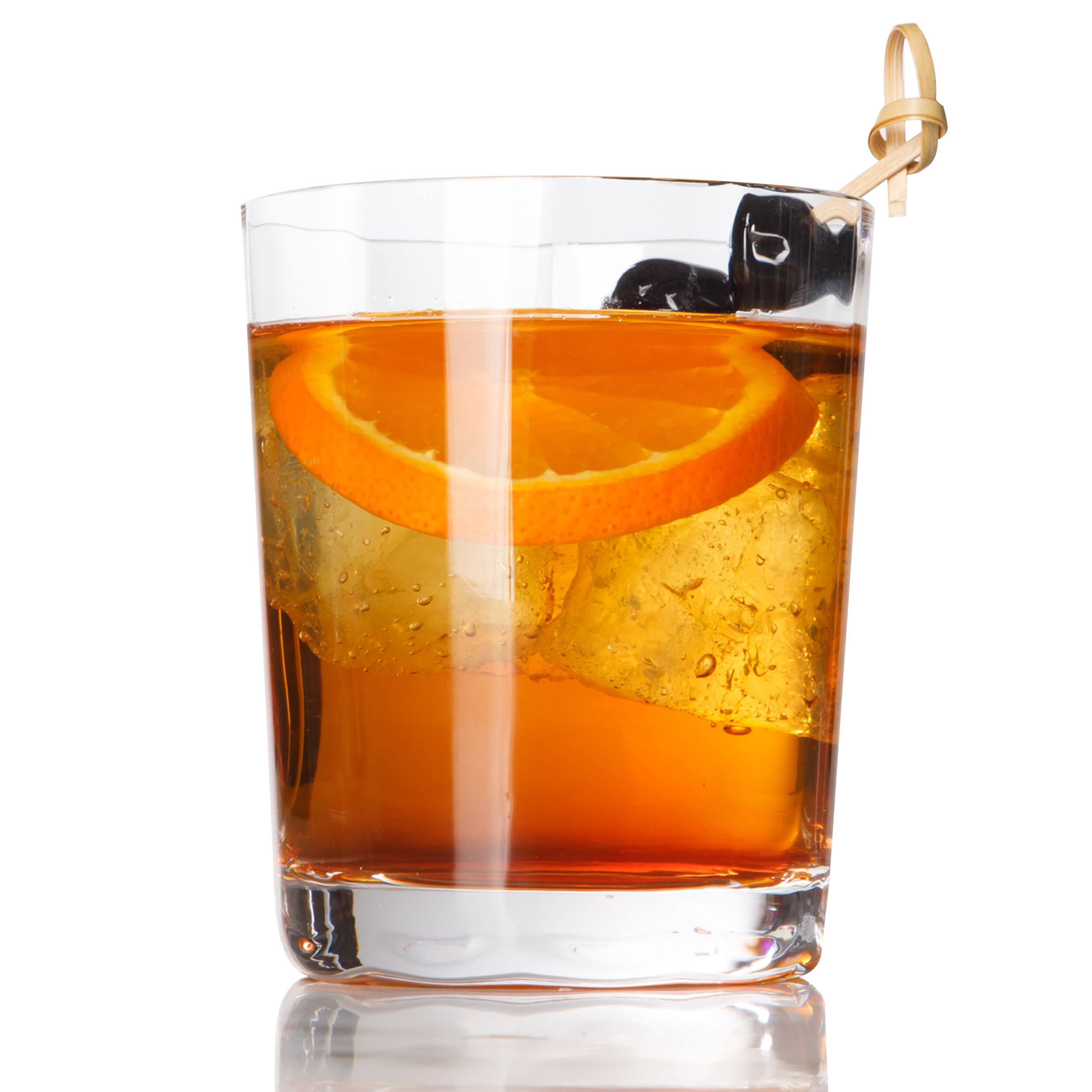 Alt View 2. Sur La Table - Sur La Table Cambron 4 Piece 10oz Optic Double Old Fashioned Handmade Glass Drinkware Set - Clear.