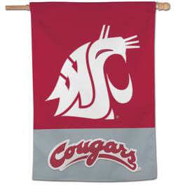 WinCraft - Washington State Cougars 28" x 40" Applique Vertical Banner - Multicolor