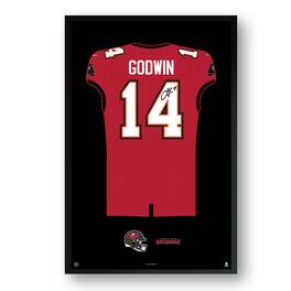 Sporticulture - Chris Godwin Jr. Tampa Bay Buccaneers 27" x 39" Framed Jersey Print - Red