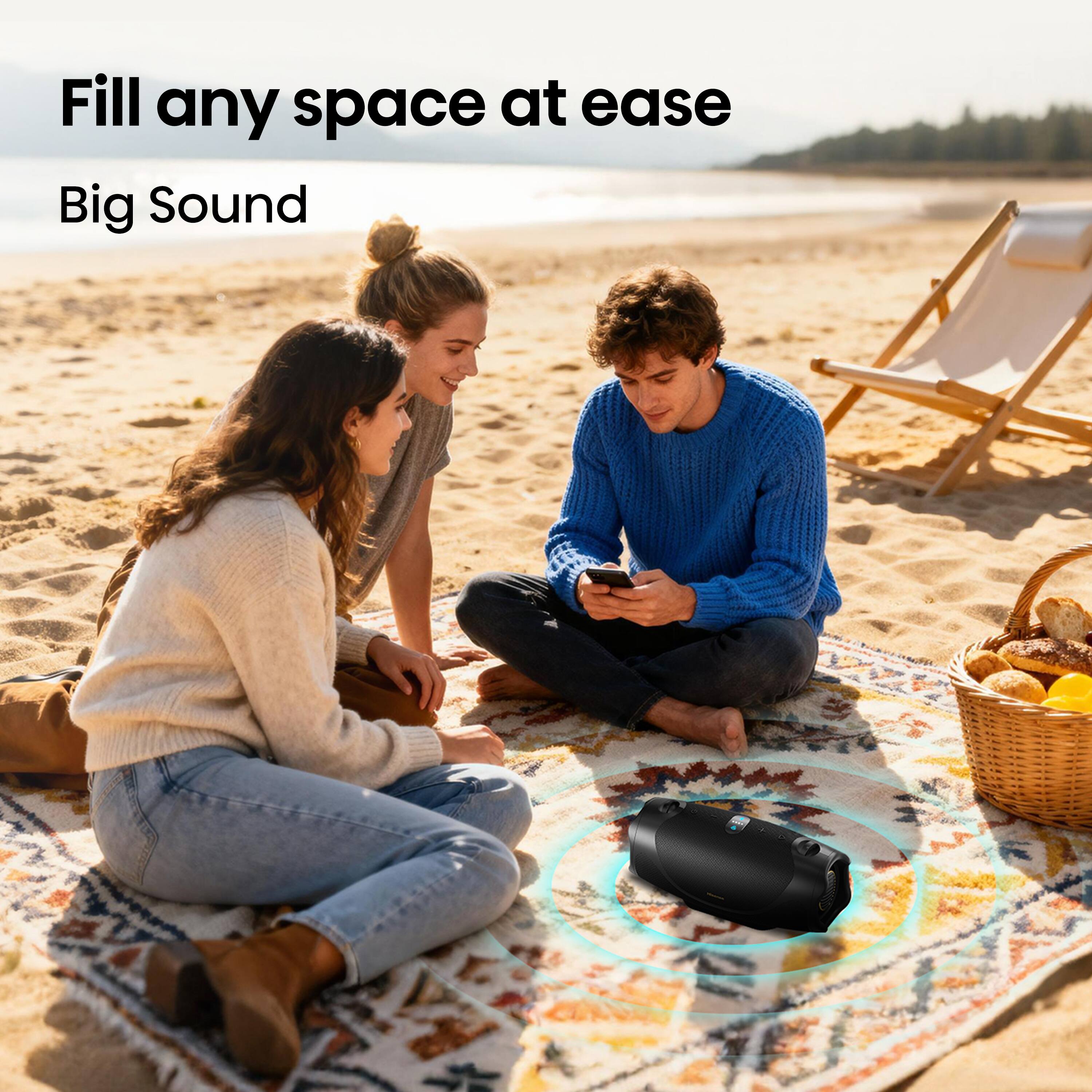 Fill any space at ease  
Big Sound