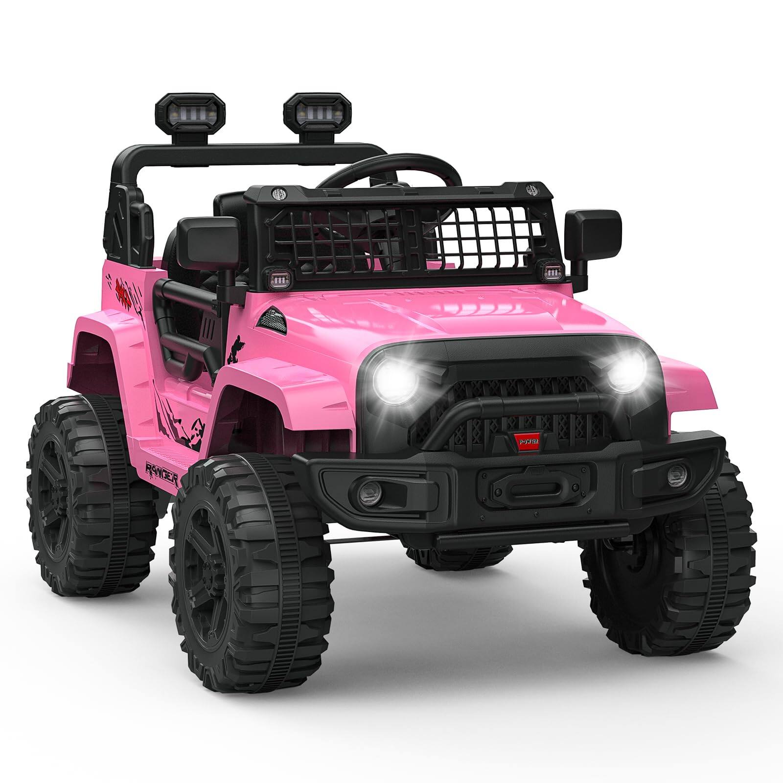 Alt View 1. GARVEE - 12V Kids Ride On Truck with Parent Remote Control, Spring Suspension, LED Lights, Bluetooth, Off-Road Electric Car.
