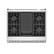 Alt View 1. Thor Kitchen - 36 in. Wide 5 Burner 6.0 Cu Ft. Freestanding Dual Fuel Gas Range - Stainless Steel.