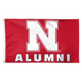 WinCraft - Nebraska Huskers 3' x 5' Single-Sided Deluxe Alumni School Supporter Flag - Multicolor