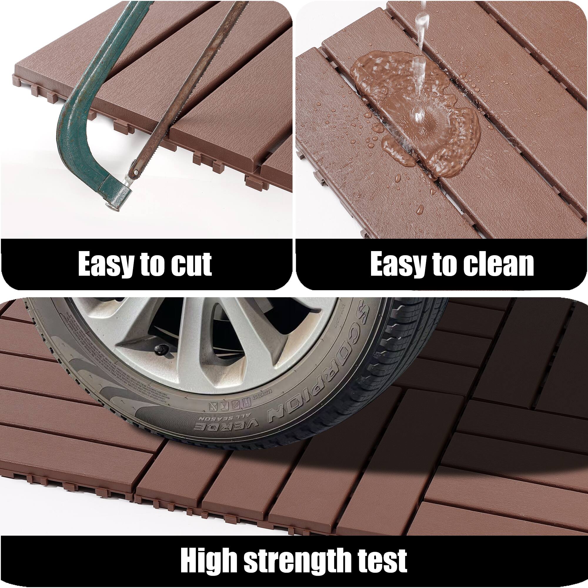 Easy to cut  
Easy to clean  
High strength test