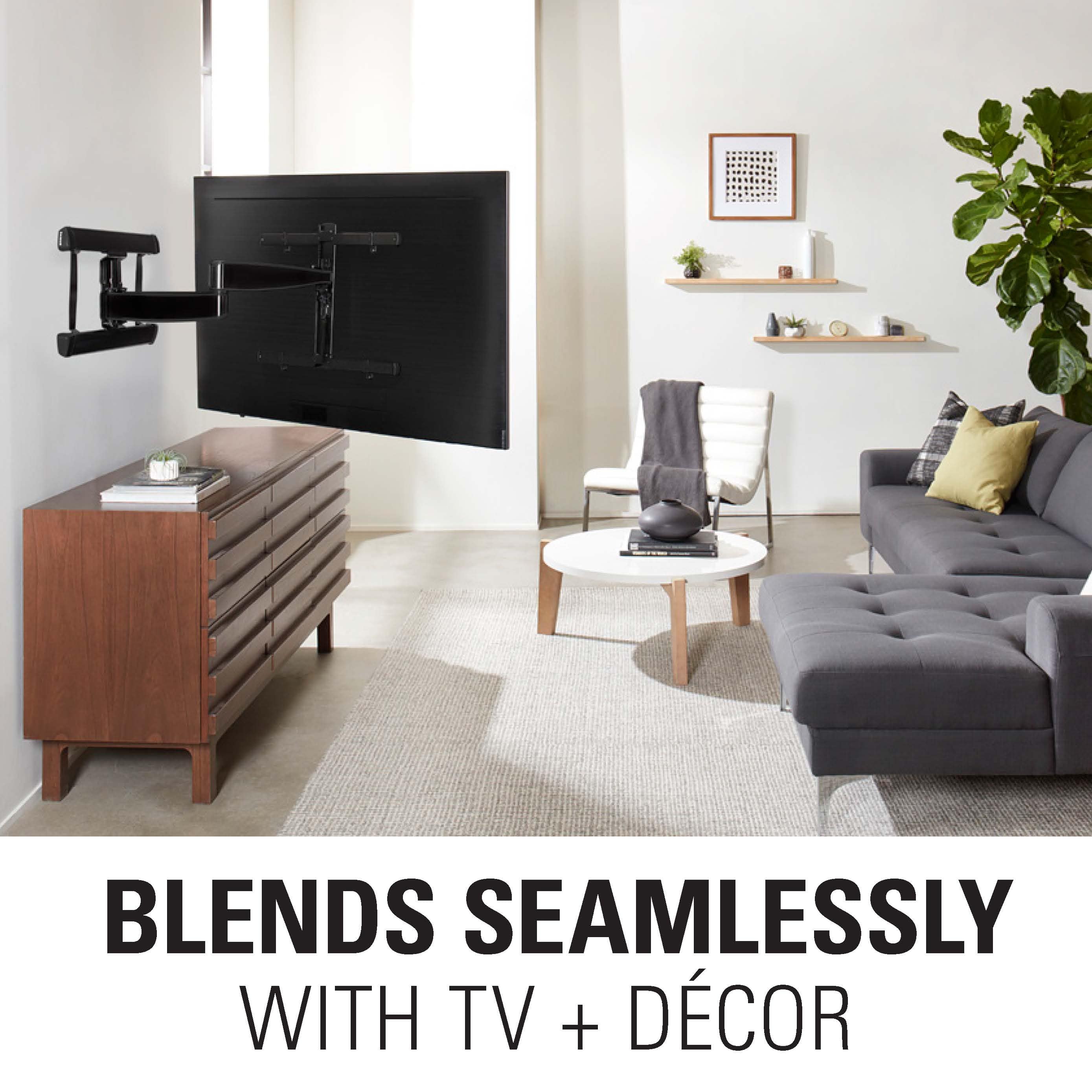 Blends Seamlessly with TV + Decor
