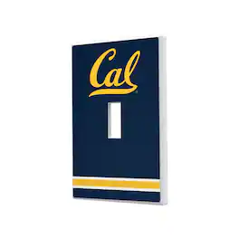 Keyscaper - Cal Bears Stripe Design Single Toggle Light Switch Plate - Multicolor