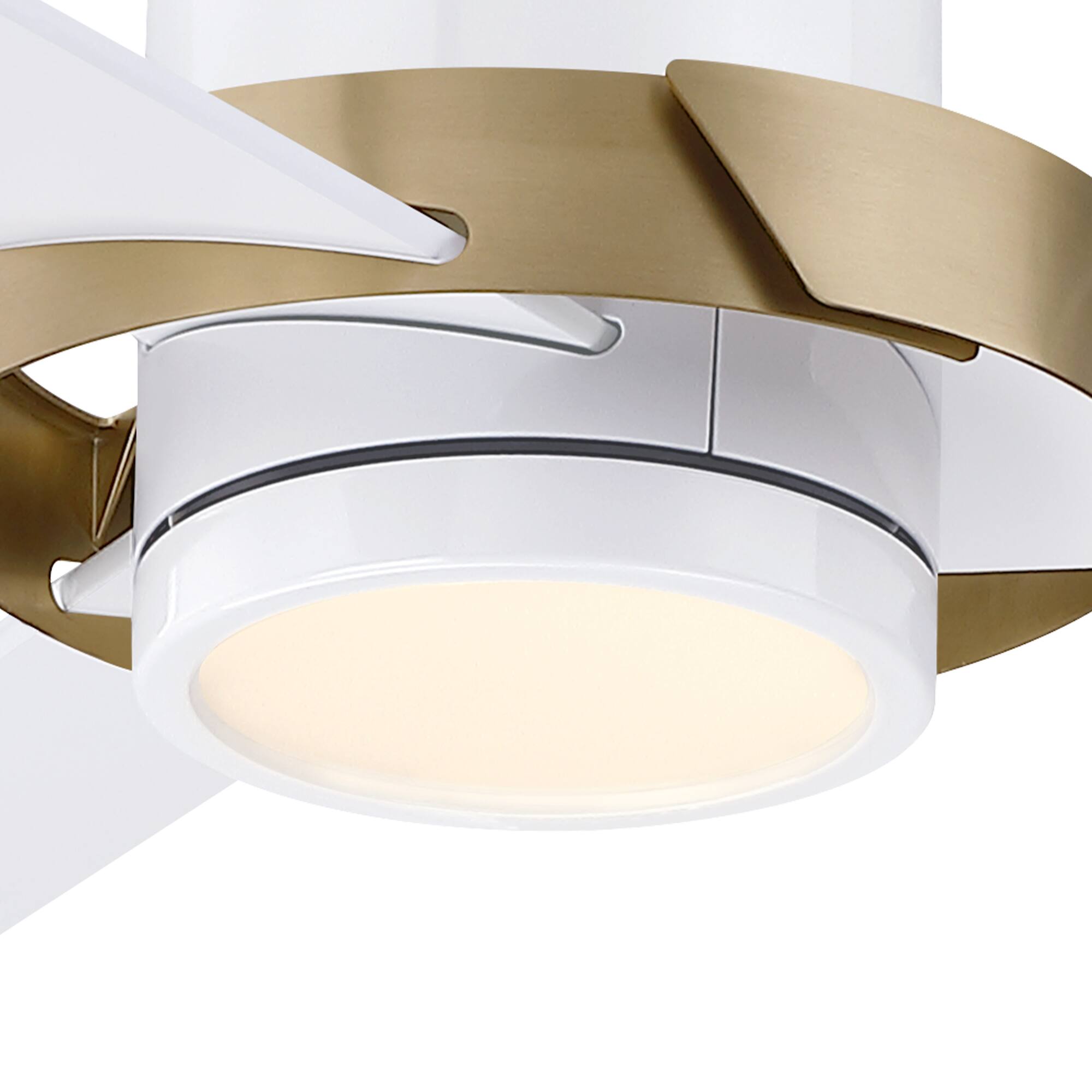Alt View 10. Parrot Uncle - 60 Inch Modern Dimmable LED Ceiling Fan with Remote Control and 6 Speed DC Motor - White.