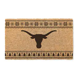 Jardine - Texas Longhorns 18" x 30" Holiday Coir Doormat - Brown