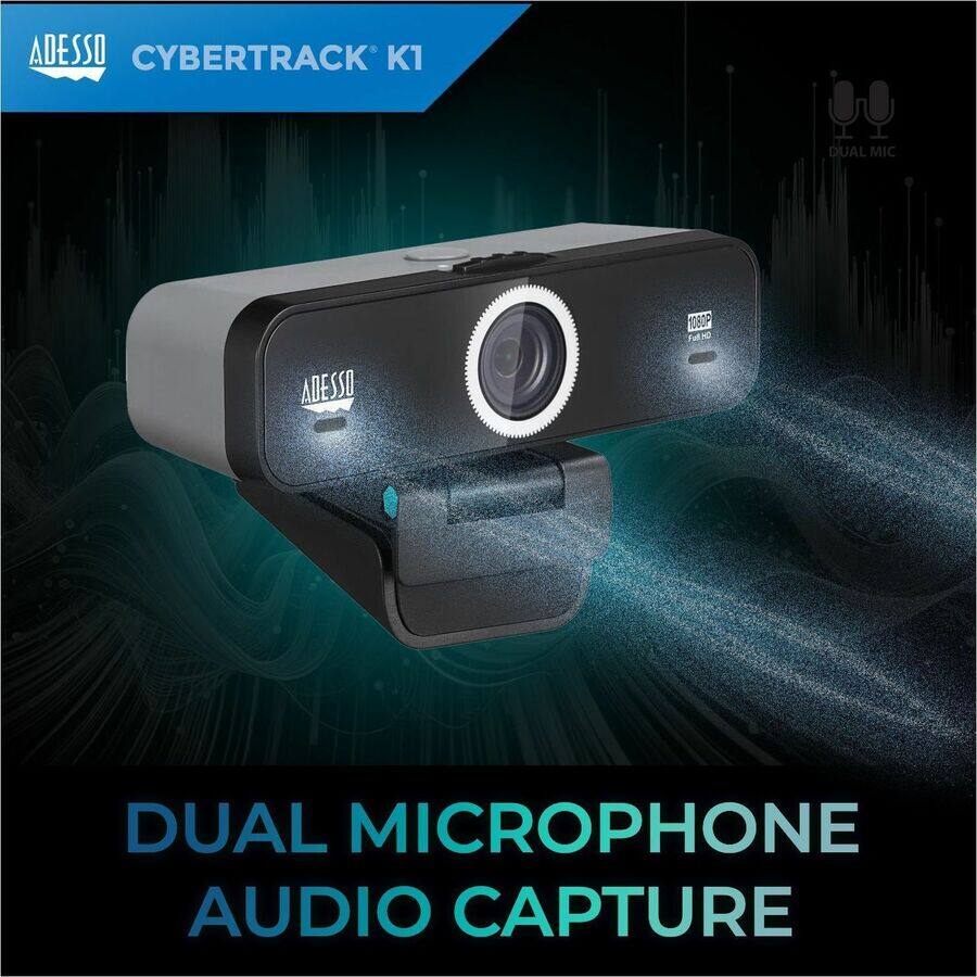 ADESSO CYBERTRACK K1  
1080P Full HD  

DUAL MICROPHONE AUDIO CAPTURE