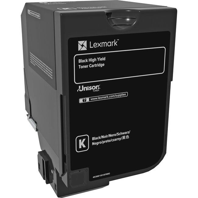 Lexmark Black High Yield Toner Cartridge  
Unison TONER  
www.lexmark.com/supplies  
Negro/preto/czarny/Black/Noir/Nero/Schwarz/  
4006983-001-6076892