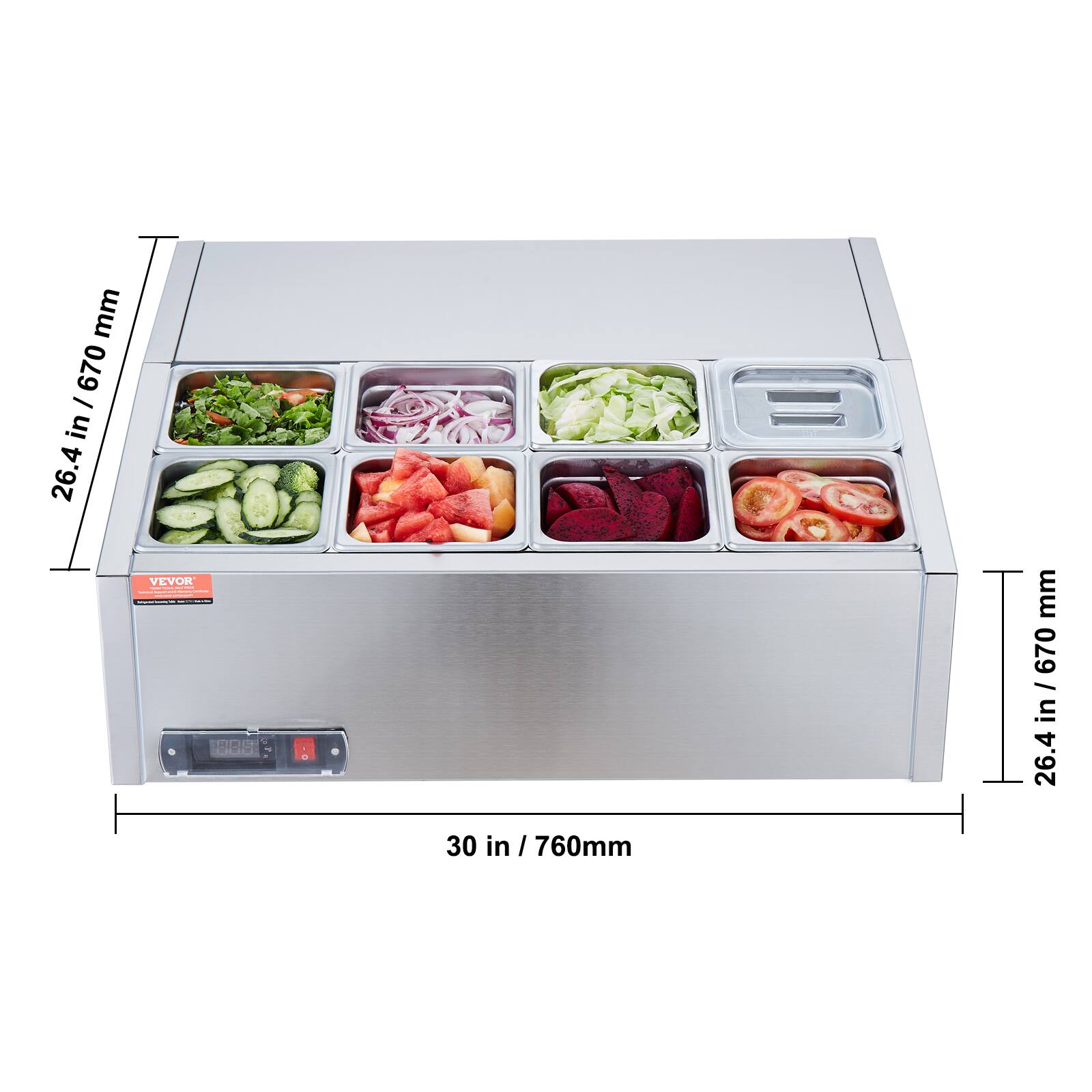 mm 670 - in 26.4 VEVOR  
mm 670 I in 26.4 30 in I 760mm