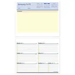 AT-A-GLANCE - 2026 QuickNotes Flip-A-Week 7" x 5.5" Weekly Desk Calendar Refill Pages - Multicolor
