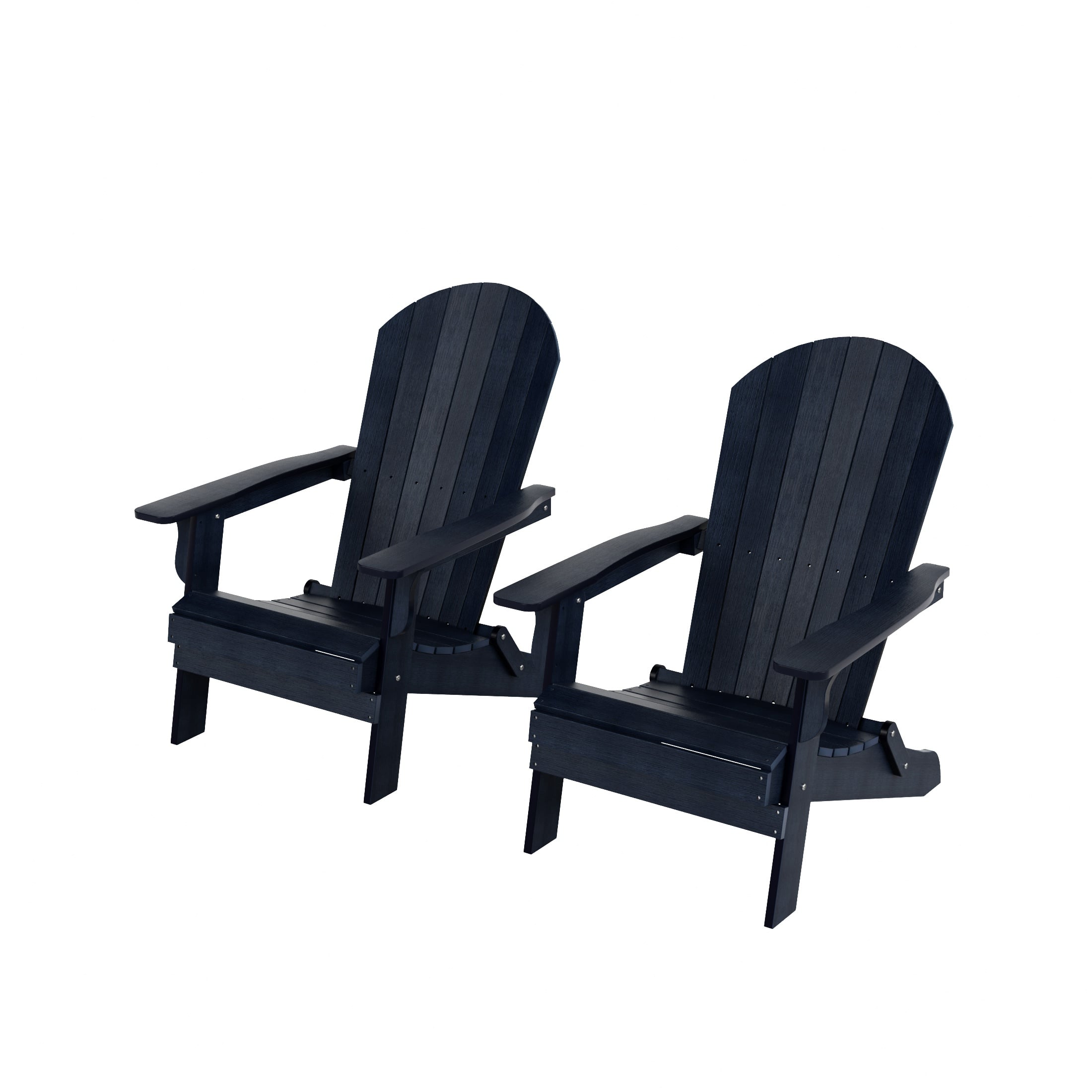 WestinTrends - Tuscany HIPS Outdoor Folding Adirondack Seashell Chair (Set of 2) - Navy Blue price history on PriceWatchPro