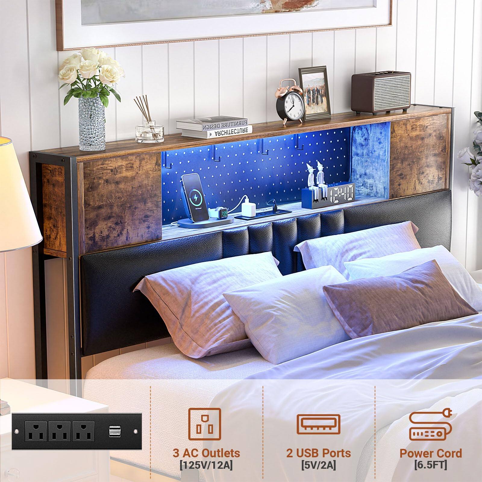 DESIGN FUNNITURE ARCHITECTURE

- 3 AC Outlets [125V/12A]
- 2 USB Ports [5V/2A]
- Power Cord [6.5FT]