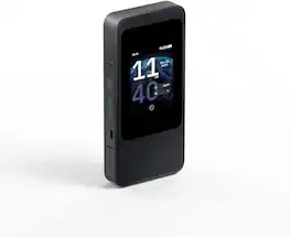 GL.iNet - L.iNet GL-E5800 NA MUDI 7 5G Tri-Band Wi-Fi 7 Travel Router with eSIM - Gray