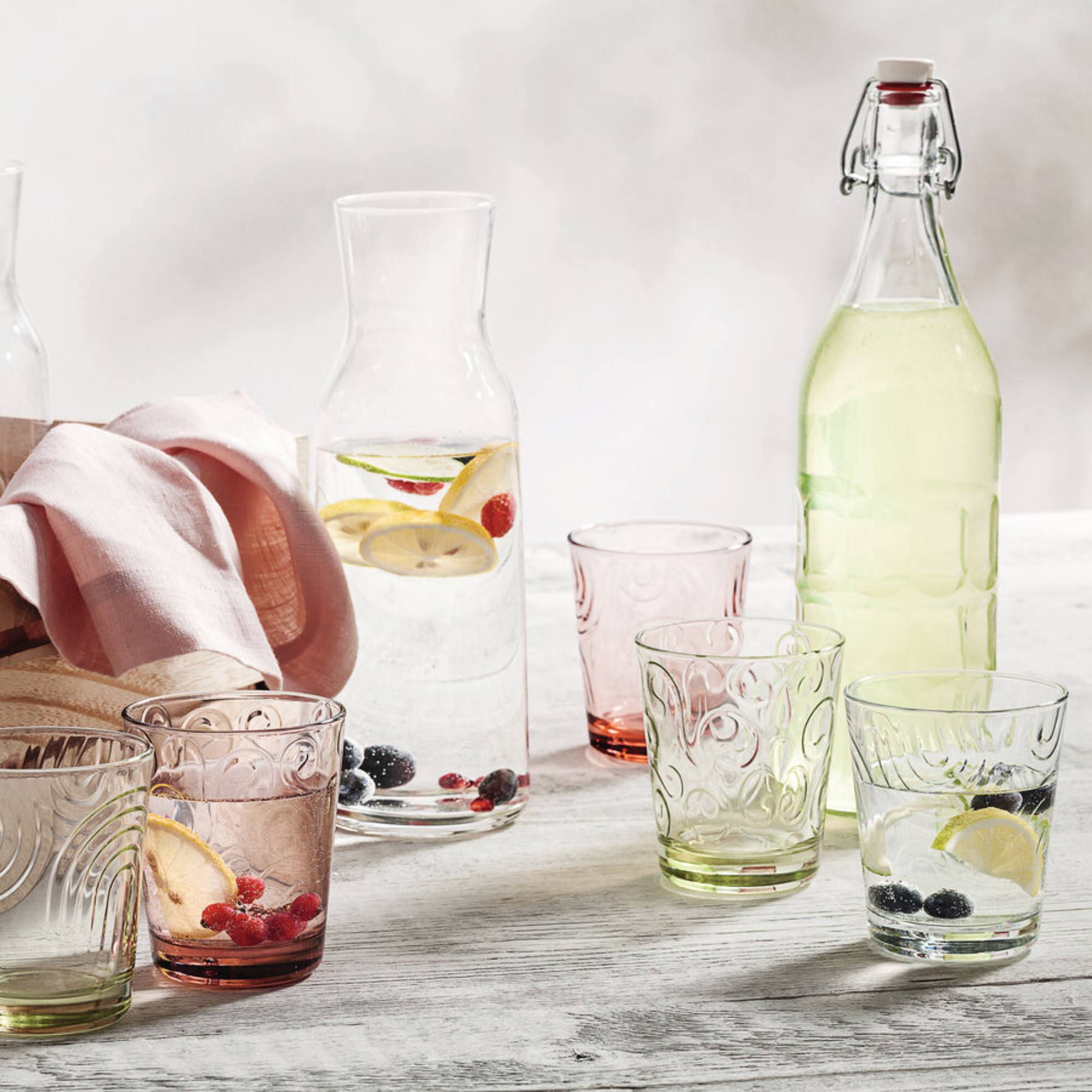 Alt View 7. Bormioli Rocco - Bormioli Rocco Moresca Swing Top Bottles Set of 2, 33.75 oz Airtight Glass - Clear.