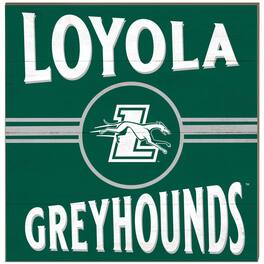Jardine - Loyola Greyhounds 10'' x 10'' Retro Team Plaque - Green