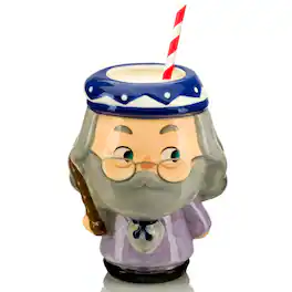 Harry Potter - 18oz Cupful of Cute Ceramic Mug | Dumbledore - Gray