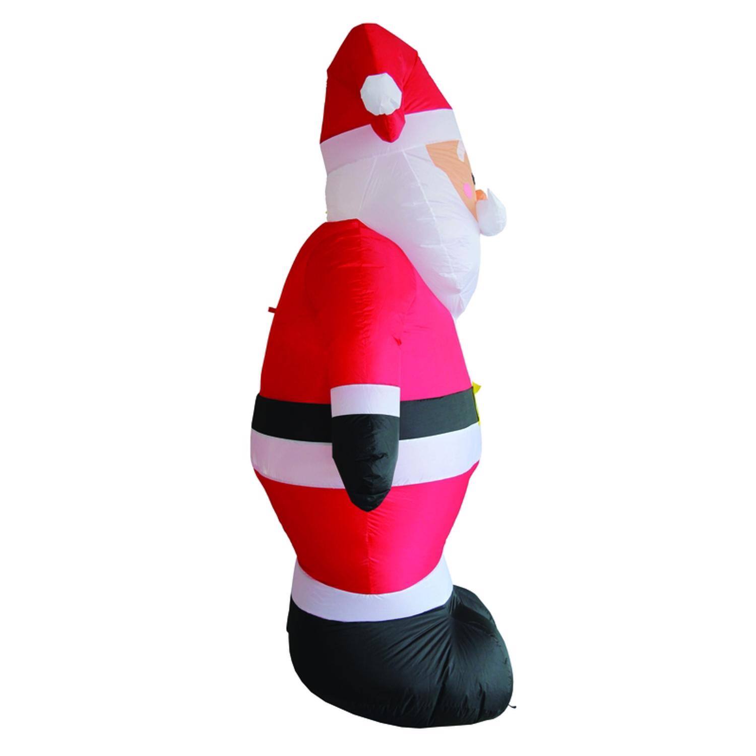 Left. Celebrations - Celebrations Santa 8 ft. Inflatable - Multicolored.