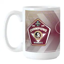 Logo Brands - Florida State Seminoles 2023 NCAA Women's Soccer National Champions 15oz. Sublimated Mug - Multicolor