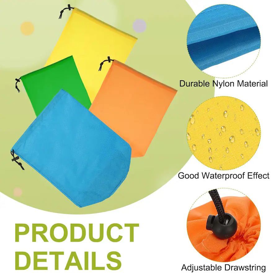 Toggle Sack Unique Bargains Stuff Sack, Nylon Waterproof Storage Sack, Portable ...
