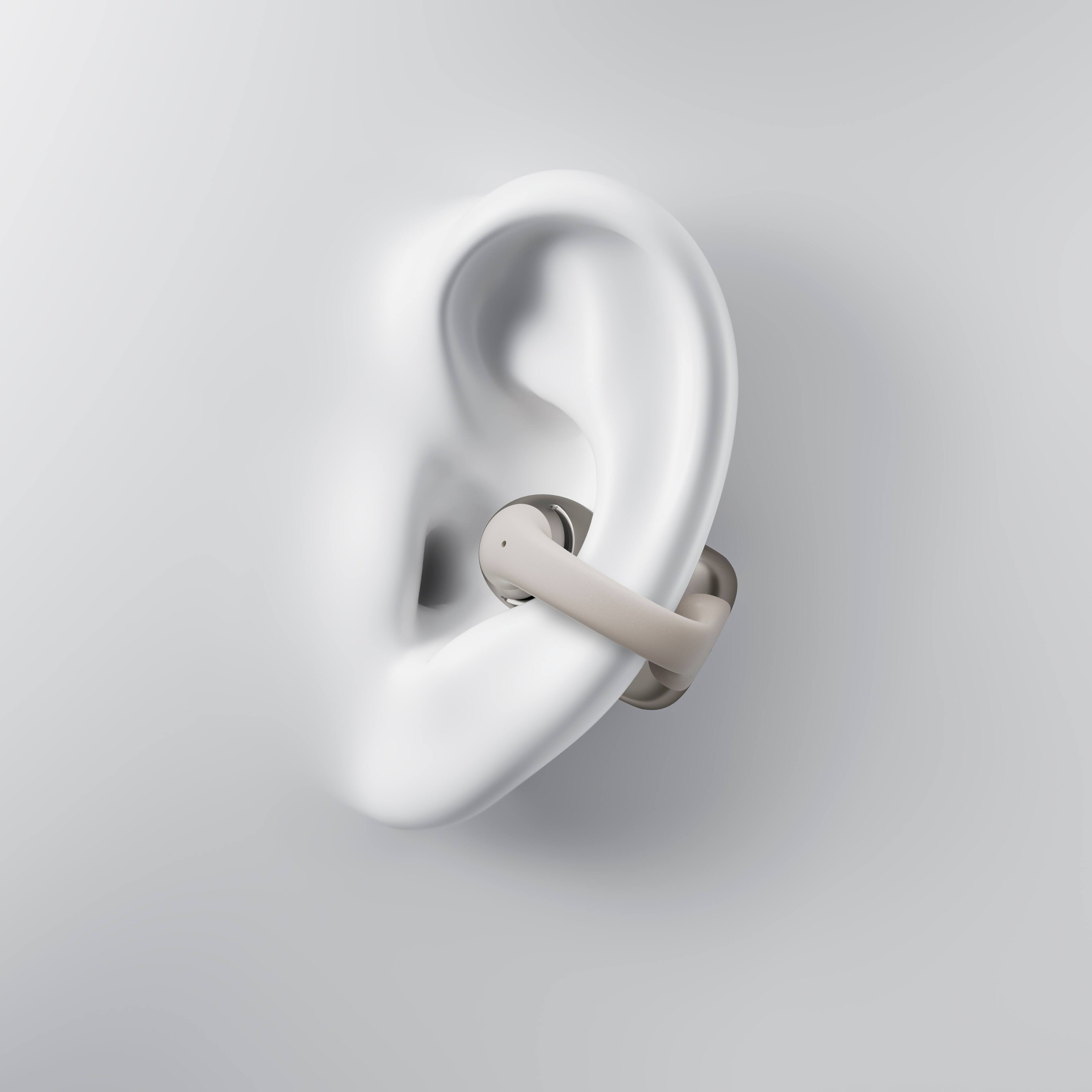 Alt View 2. Shokz - OpenDots ONE Open-Ear Clip-On True Wireless Bluetooth Earbuds - Grey.