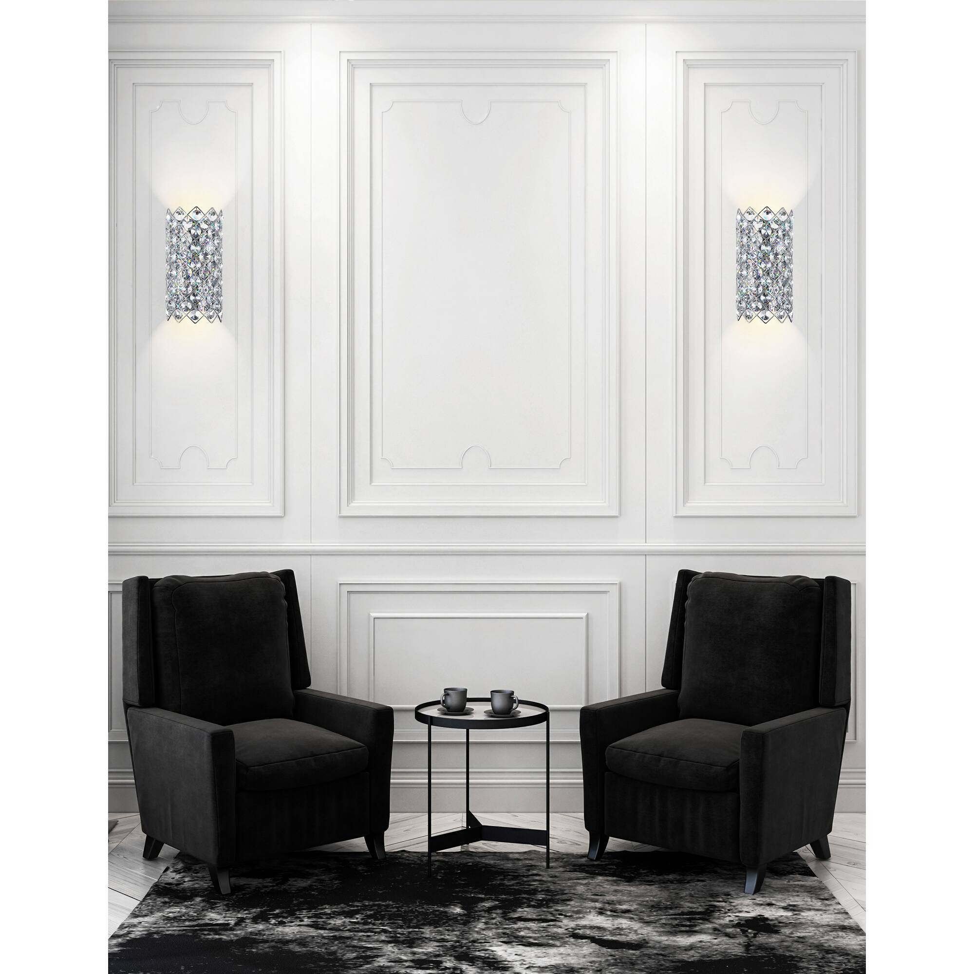 Back. CWI Lighting - Chique 4 Light Wall Sconce With Chrome Finish - Chrome.