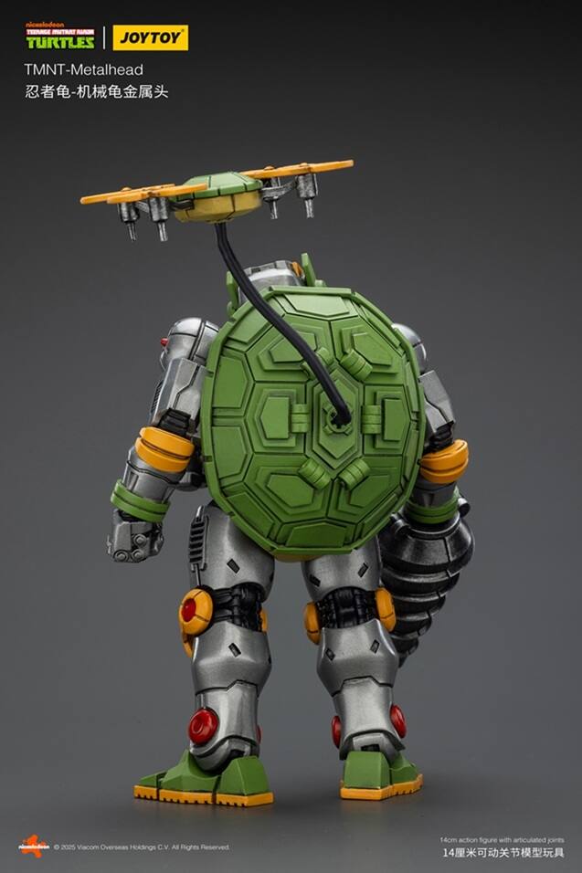 nicxelodeon TEENAGE MUTANT TURTLES I JOYTOY TMNT-Metalhead - nickelodeon 2025 Viacom Overseas Holdings C.V. All Rights Reserved 14cm action figure with articulated joints 14