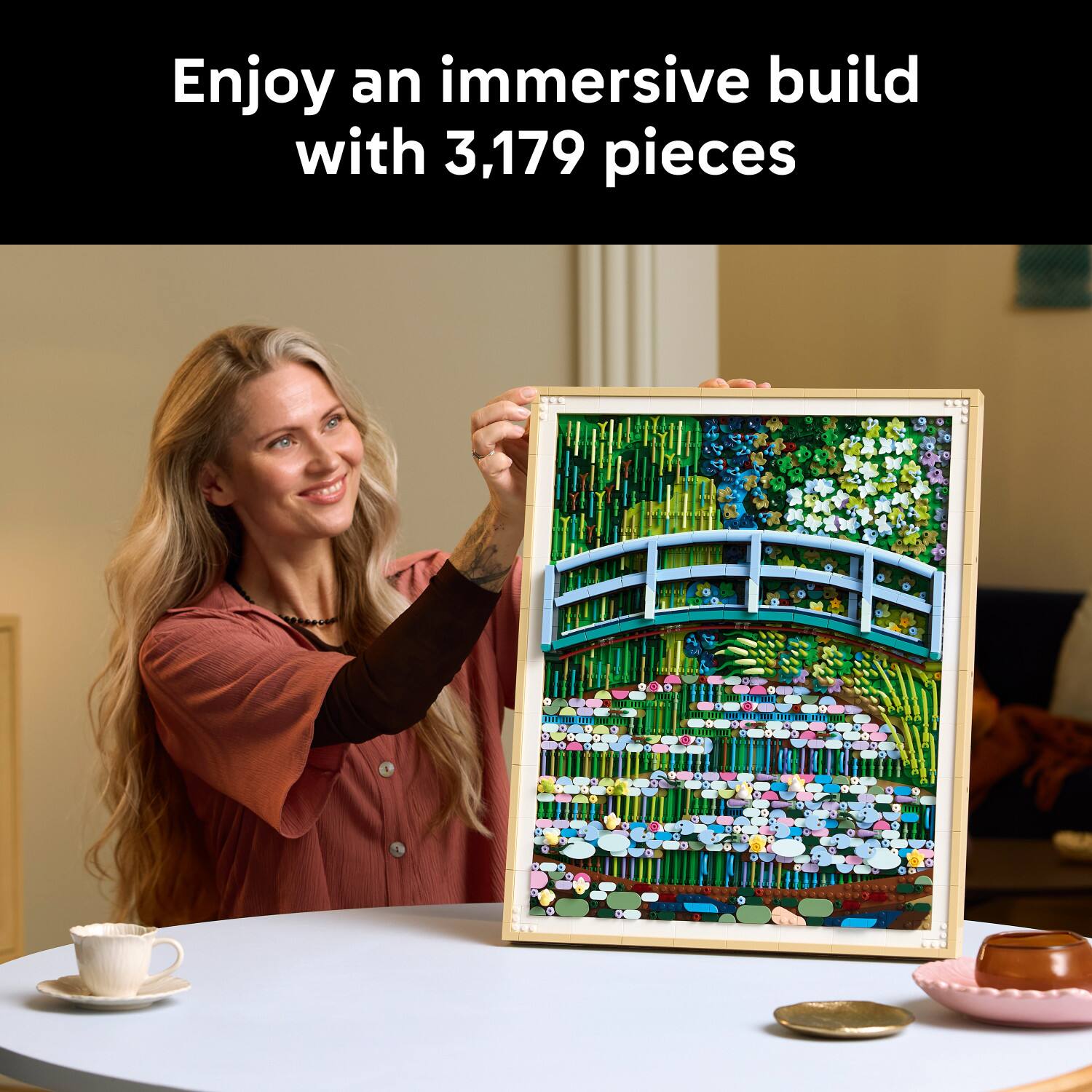 LEGO Art Claude Monet – Bridge Over a Pond of Water Lilies 31220