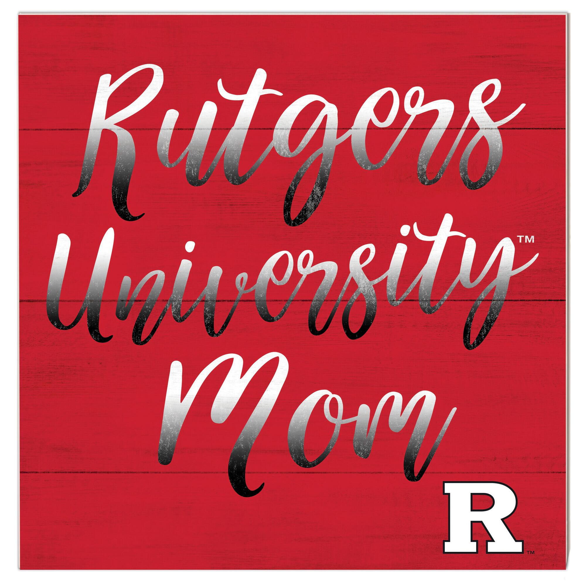 Rutgers Scarlet Knights 10'' x 10'' Mom Plaque