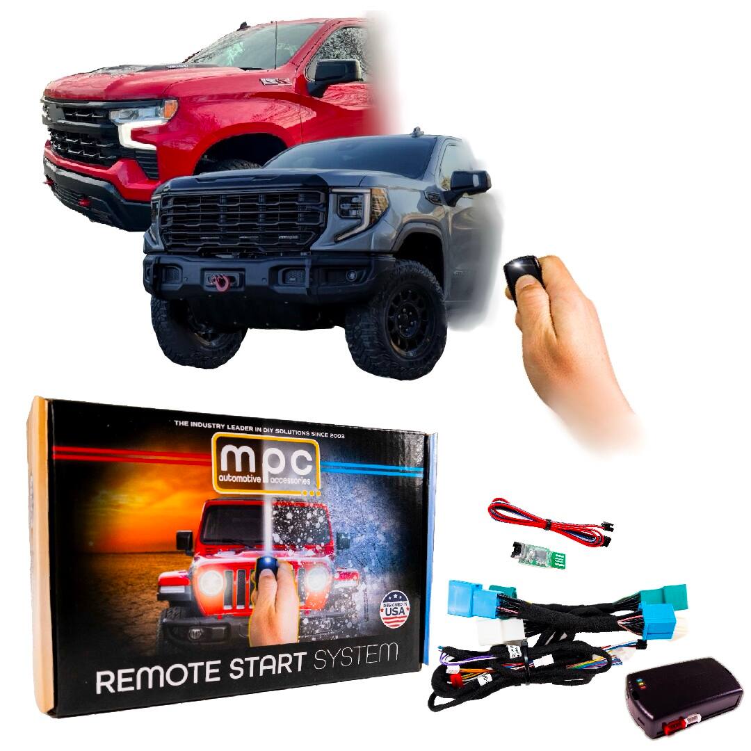 MPC - Remote Start Kit For Silverado/Sierra 1500/2500/3500 2015-2023 | Plug and Play - Black