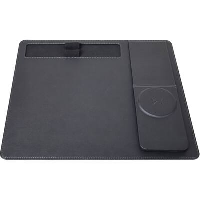 SaharaCase Office Mouse Pad with Wireless Charging Black