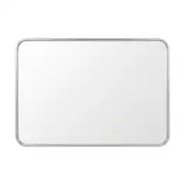 Elegant Decor - Contour Metal Rectangle Mirror 32x72 - Silver