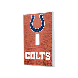 Keyscaper - Indianapolis Colts Football Design Single Toggle Light Switch Plate - Multicolor