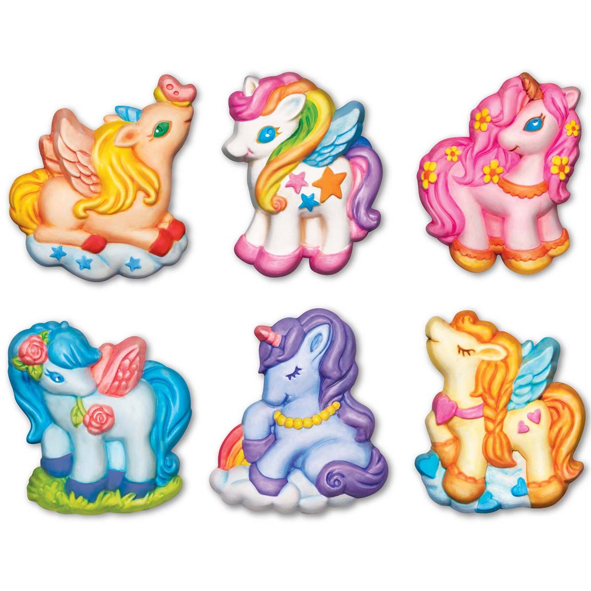Alt View 2. 4M - Mold and Paint Unicorns - DIY Plaster Fridge Magnets and Badges - Multicolor.