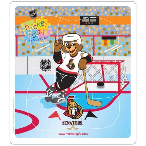 NHL Hacke Puzzle Mascotopia be HONEE - NHL SENATORS. www.mascotopia.com