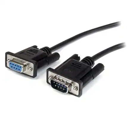 Front. Startech - 0.5m Straight Through DB9 RS232 Serial Cable - M/F.