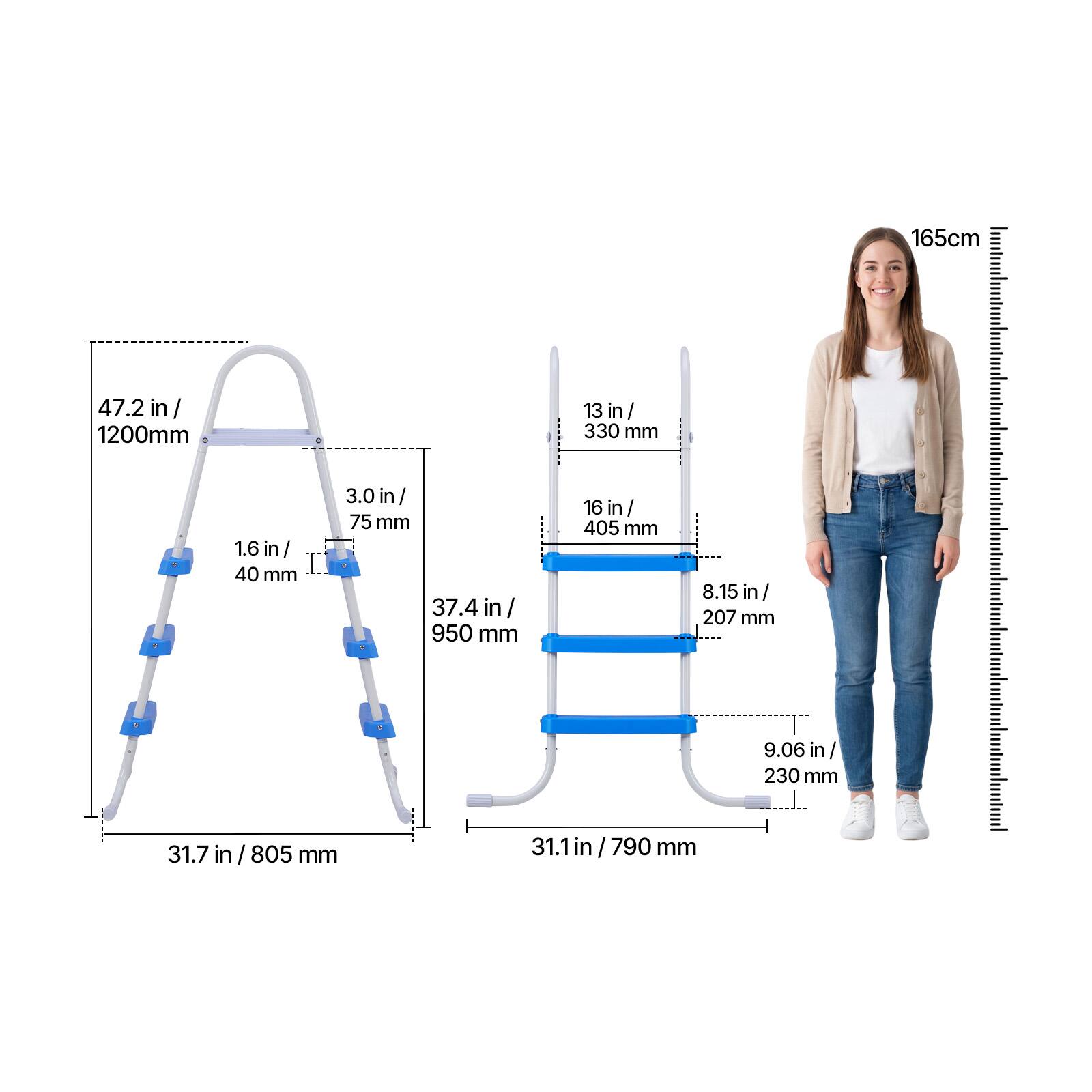165cm  
47.2 in / 1200mm  
13 in / 330 mm  
1.6 in / 40 mm  
3.0 in / 75 mm  
37.4 in / 950 mm  
16 in / 405 mm  
8.15 in / 207 mm  
9.06 in / 230 mm  
31.7 in / 805 mm  
31.1 in / 790 mm