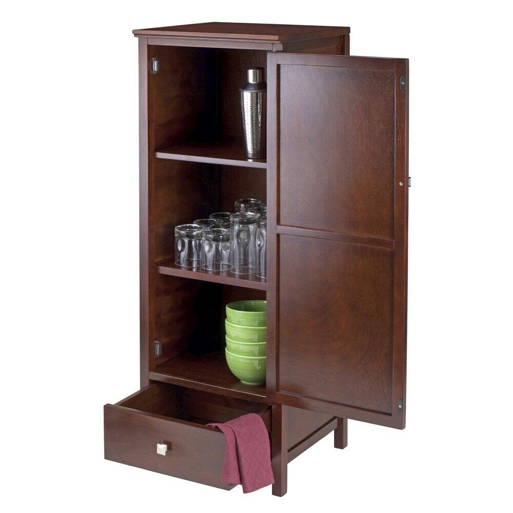 Angle. FurniFact - Jelly Cabinet - Walnut.