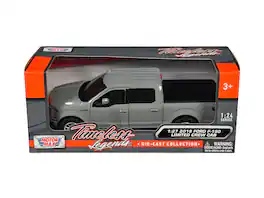 2019 Ford F-150 Limited Crew Cab Pickup Truck "Timeless Legends" Series 1/24-1/27 Diecast Model Car by Motormax - Gray
