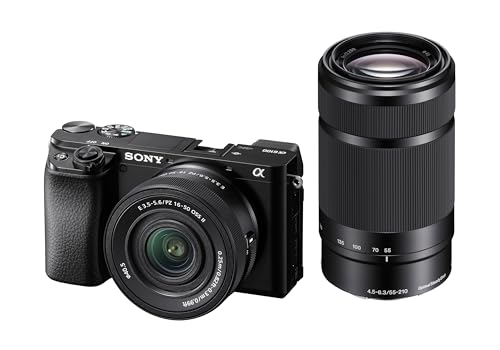 Bundle Sony a6100 Mirrorless Camera with 16 50mm and 55 210mm