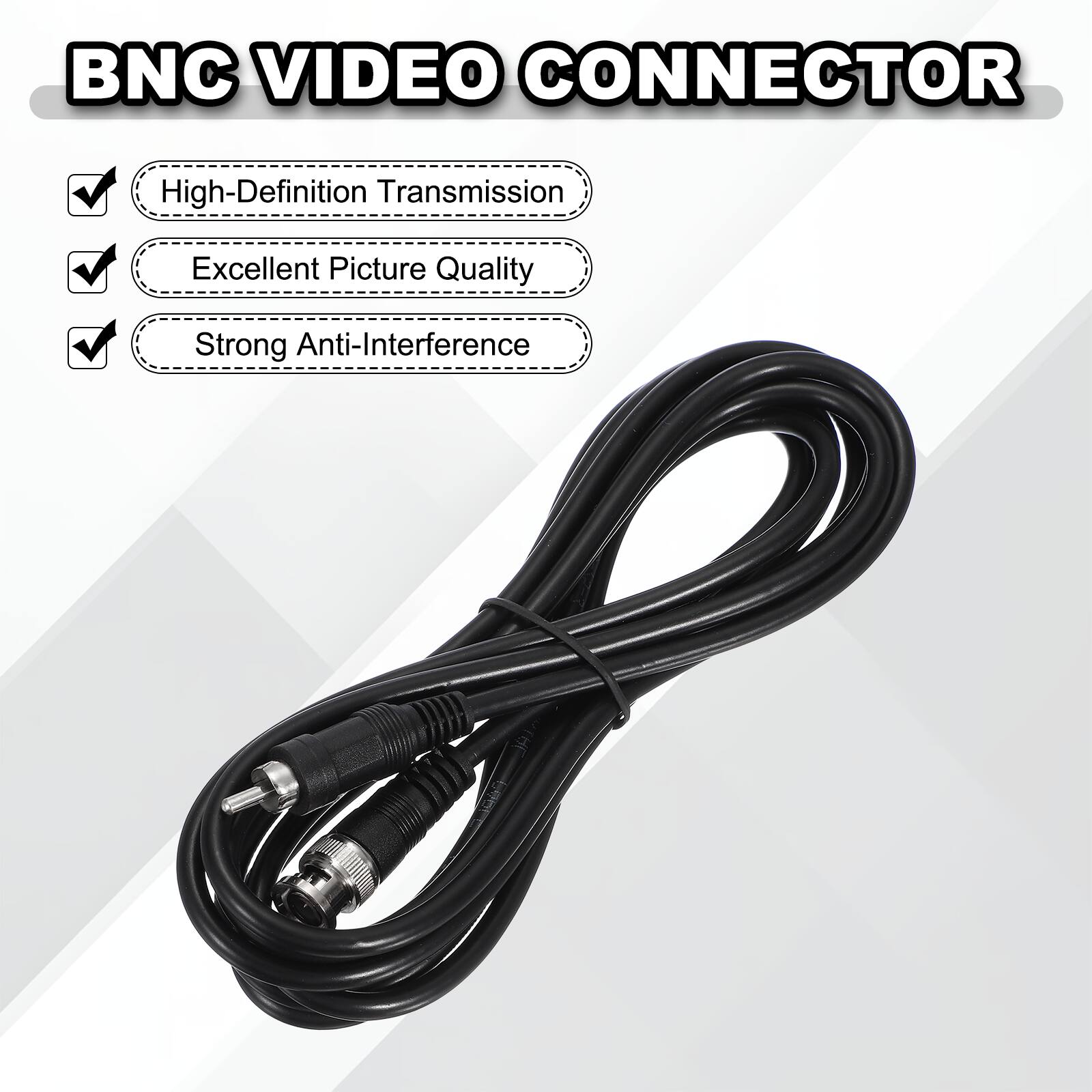 BNC VIDEO CONNECTOR

- High-Definition Transmission
- Excellent Picture Quality
- Strong Anti-Interference