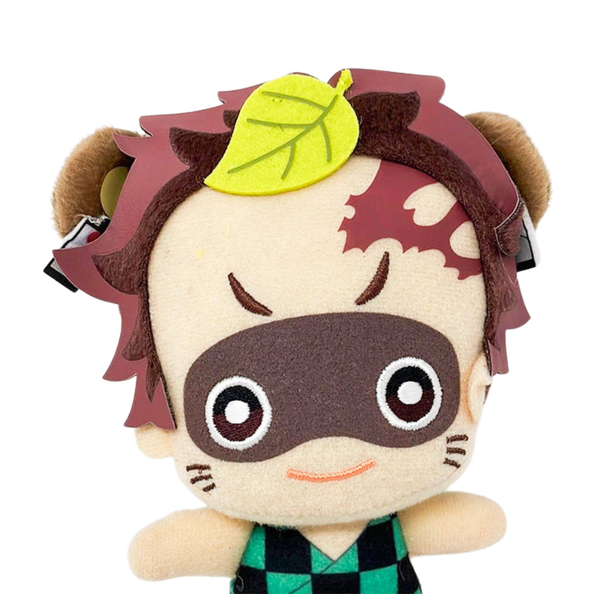 Alt View 2. Banpresto - Demon Slayer 6 Inch Tomonui Plush Series 4 | Tanjro (Ponjro) - Green.
