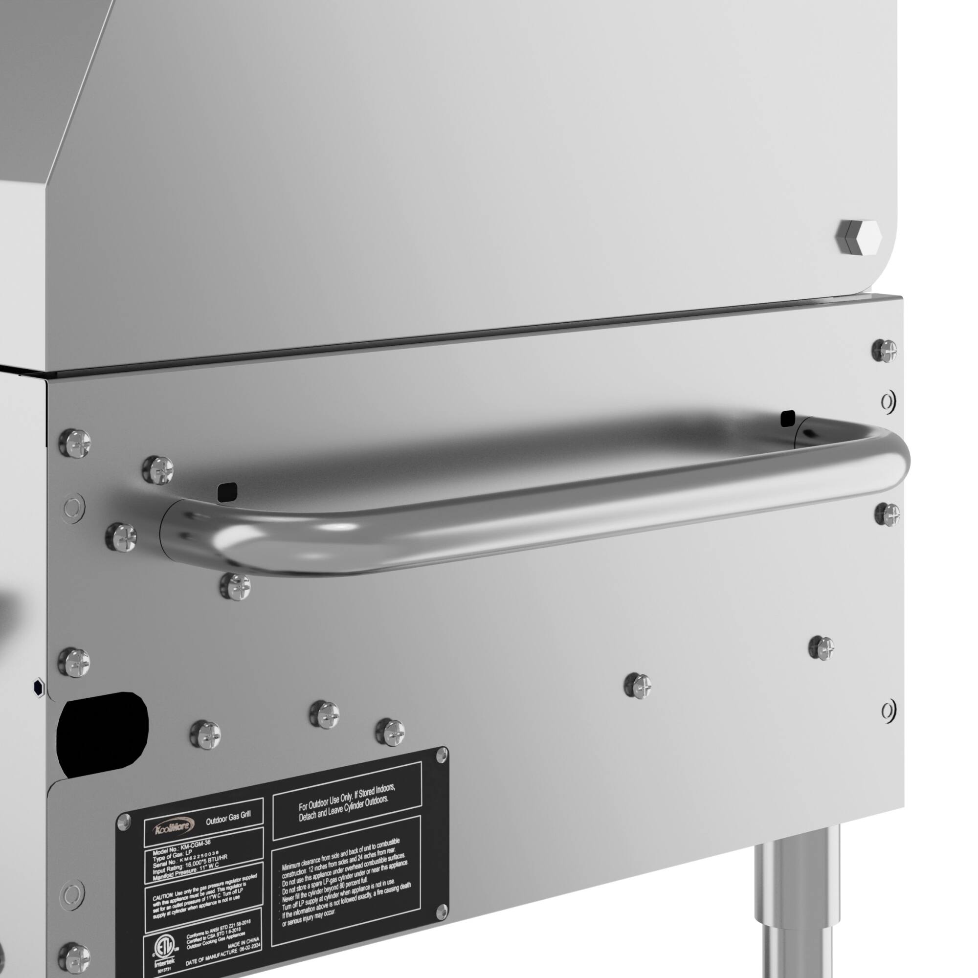 For Outdoor Grills - Stainless Steel Detachable and Lightweight Dustbox.