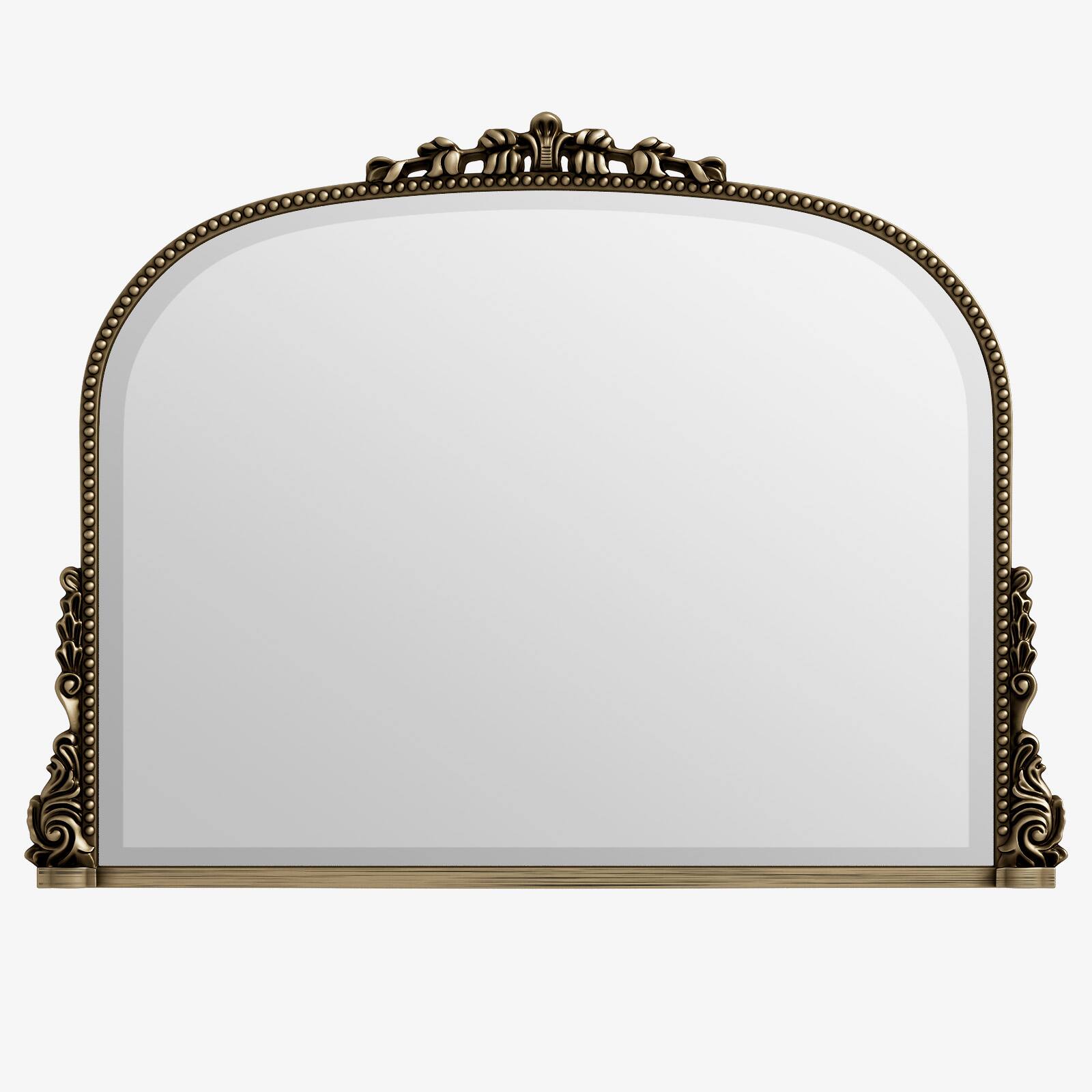 Easly - 27 in. W x 36 in. H Carved Arched PU Frame Vanity Wall Mirror - Antique Bronze price history on PriceWatchPro