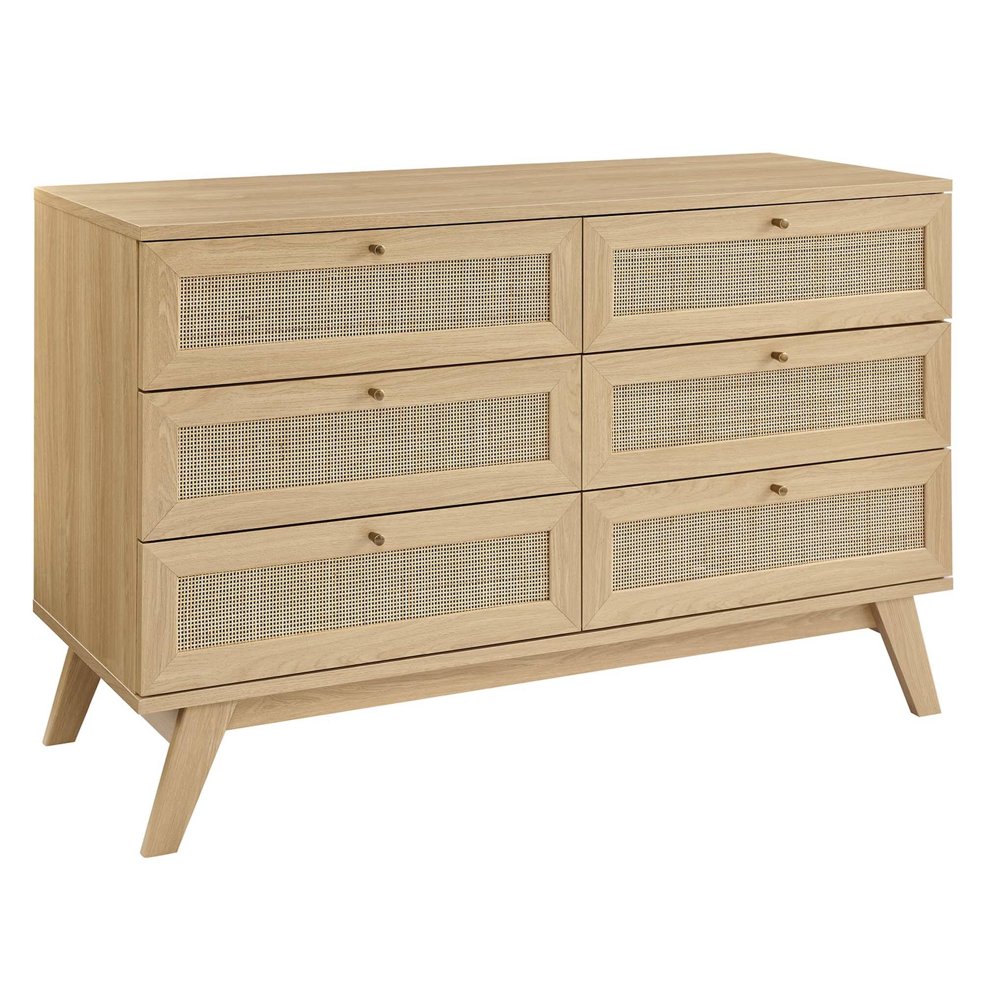 Angle. Modway - Soma 6-Drawer Dresser by Modway - Oak.