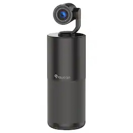 Toucan - Video Conference System HD - Conference Speaker and 4 Microphones with detachable 1080P HD Camera - Black